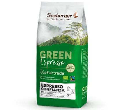Seeberger Confianza Organic Fairtrade Espresso 6 x 1 kg całe ziarna